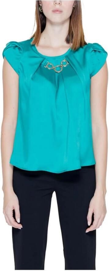 RINASCIMENTO Blouse met korte mouwen Green Dames - Foto 4