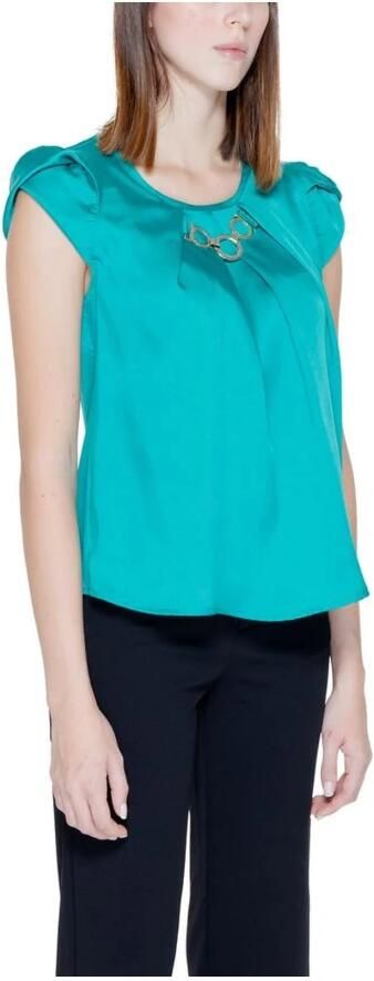 RINASCIMENTO Blouse met korte mouwen Green Dames - Foto 2