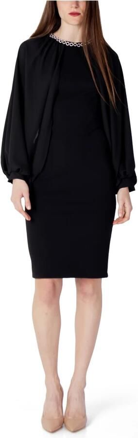 RINASCIMENTO Lange Jurk APPLICAZIONE GIRO COLLO CFC0018940 - Foto 6