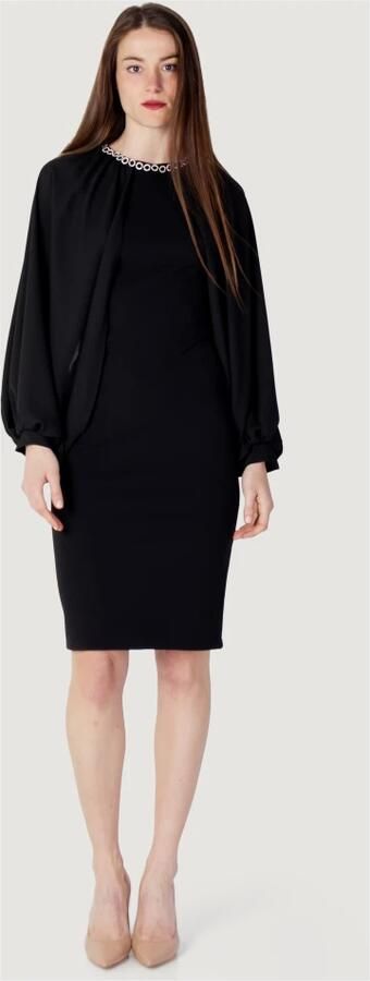 RINASCIMENTO Lange Jurk APPLICAZIONE GIRO COLLO CFC0018940 - Foto 3