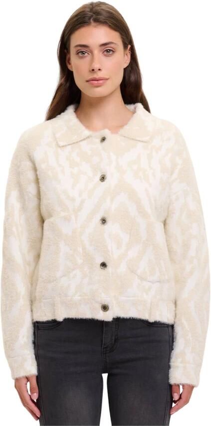 Rino & Pelle Kort jack met intarsia-motief - Foto 4