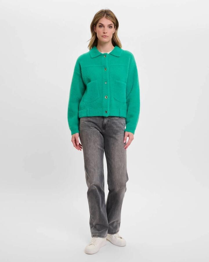 Rino&Pelle Bubbly Boxy Jas Green Dames - Foto 3