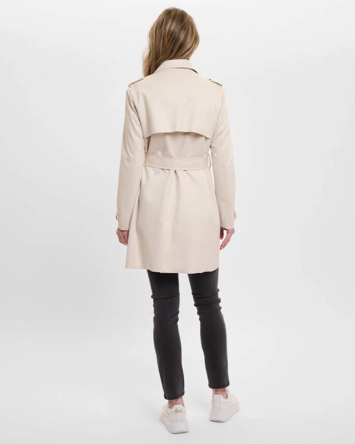 Rino & Pelle Trenchcoat KYONA met reverskraag en bindceintuur - Foto 4