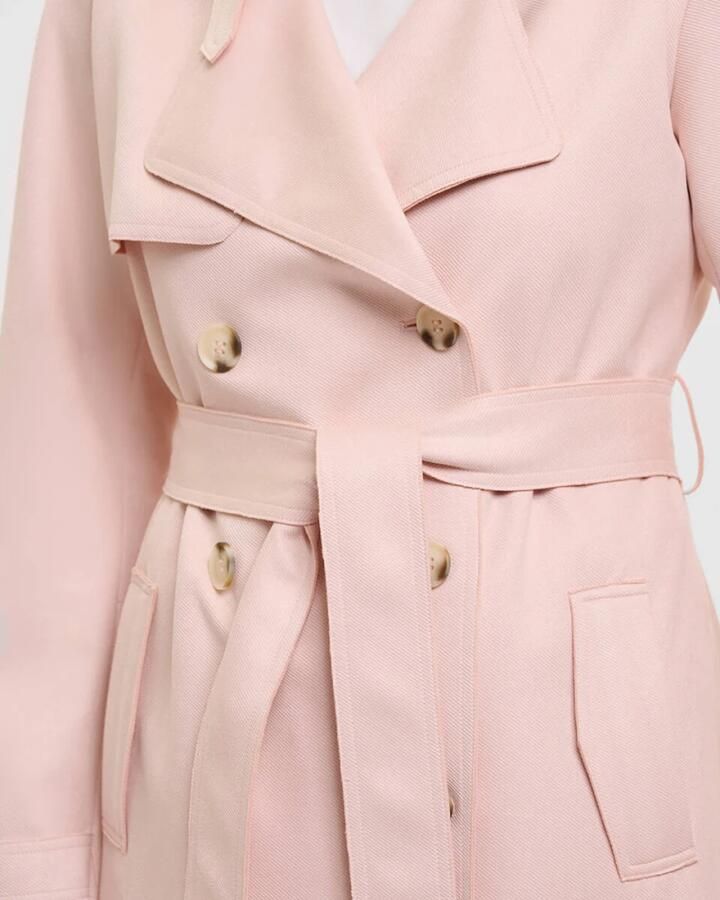 Rino & Pelle Trenchcoat KYONA met reverskraag en bindceintuur - Foto 3