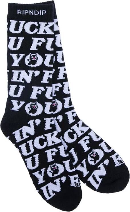 Ripndip Sokken Zwart Heren