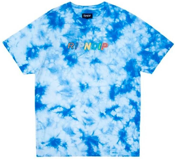 Ripndip Tye Dye Prismareded T-shirt T-shirt Blauw Heren