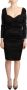 Roberto Cavalli Black Long Sleeves Bodycon Acetate Dress Black Dames - Thumbnail 1