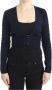Roberto Cavalli Elegante Cropped Wollen Cardigan Blue Dames - Thumbnail 1