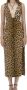 Roberto Cavalli Jaguar-Print Bodycon Jurk Brown Dames - Thumbnail 1