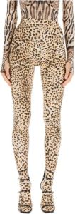 Roberto Cavalli cheetah-print leggings Beige Dames