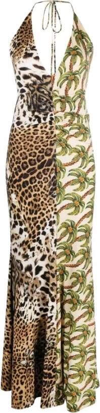 Roberto Cavalli Maxi-jurk Multicolor Dames
