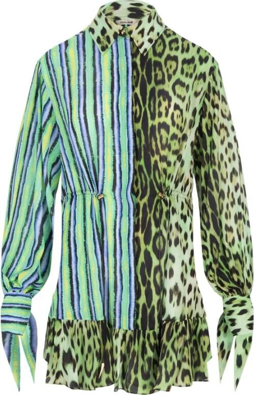 Roberto Cavalli Shirt Dresses Groen Dames