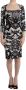 Roberto Cavalli Elegante Jersey Sheath Jurk met Print Black Dames - Thumbnail 1