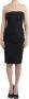Roberto Cavalli Elegante grijze strapless jurk met gouden details Black Dames - Thumbnail 1
