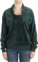 Roberto Cavalli Elegante groene mock sweater met strassdetails Green Dames - Thumbnail 1