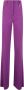 Roberto Cavalli Hoge Taille Uitlopende Wollen Broek Purple Dames - Thumbnail 1