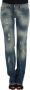 Roberto Cavalli Sleek Flair Leg Low Waist Denim Blue Dames - Thumbnail 1