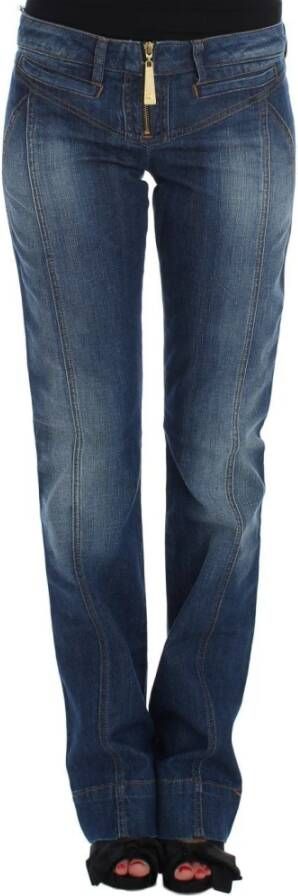 Roberto Cavalli Katoenen stretch laars gesneden jeans Blauw Dames
