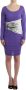 Roberto Cavalli Longspeved jurk Purple Dames - Thumbnail 3