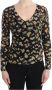 Roberto Cavalli Multicolor Lichtgewicht V-hals Wollen Trui Multicolor Dames - Thumbnail 1