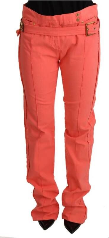 Roberto Cavalli Oranje midden taille magere vrouwen broek jeans Oranje Dames