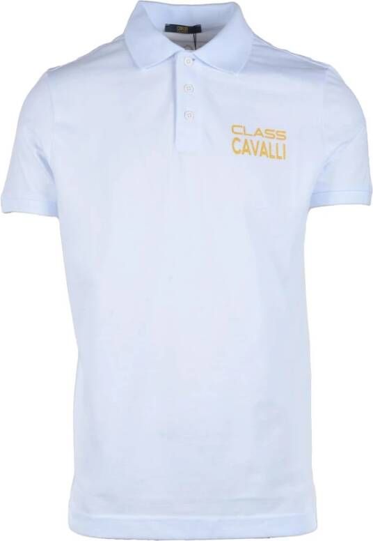 Roberto Cavalli Polo Shirt White Heren