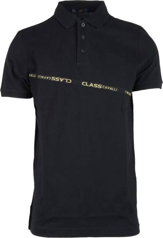 Roberto Cavalli Polo Shirt Zwart Heren