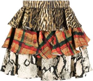 Roberto Cavalli Short Skirts Beige Dames