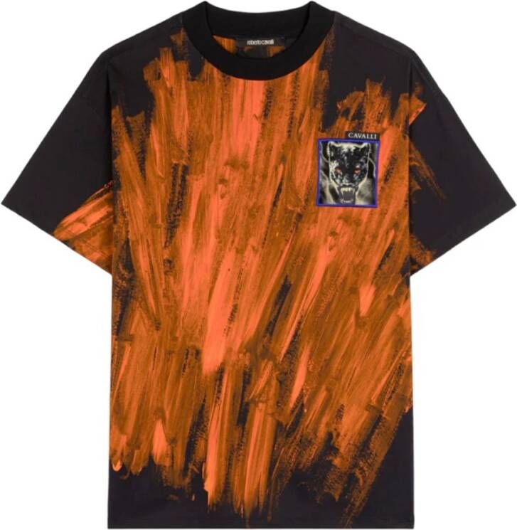 Roberto Cavalli T-Shirt Oranje Heren