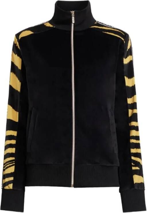 Roberto Cavalli Zip hoodie Zwart Dames