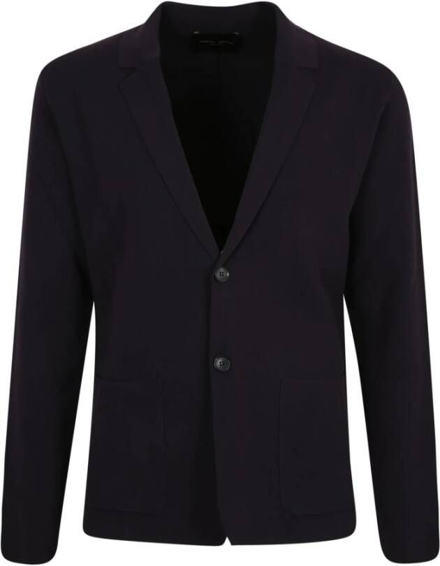Roberto Collina Blazers Blauw Heren