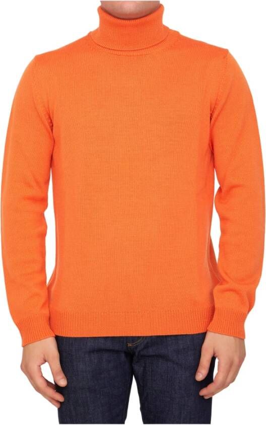 Roberto Collina Knitwear 02203 02 Oranje Heren