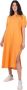 Roberto Collina Midi Dresses Oranje Dames - Thumbnail 1