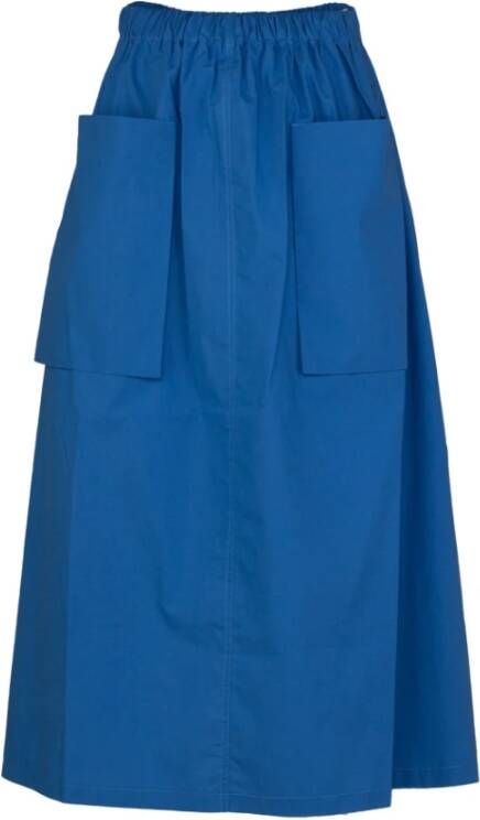 Roberto Collina Midi Skirts Blauw Dames