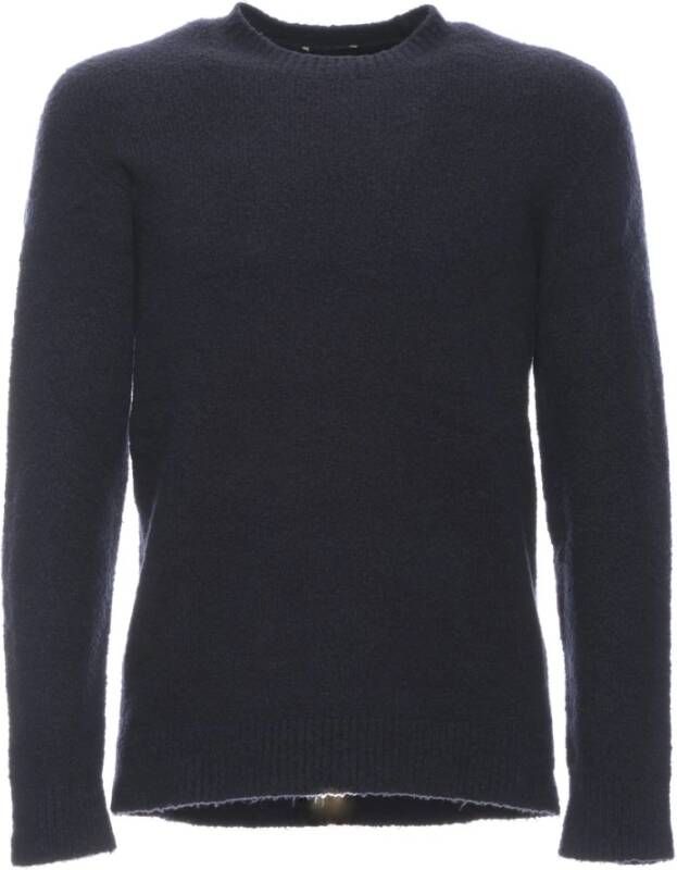 Roberto Collina Navy Rp45001 Trui van Blauw Heren