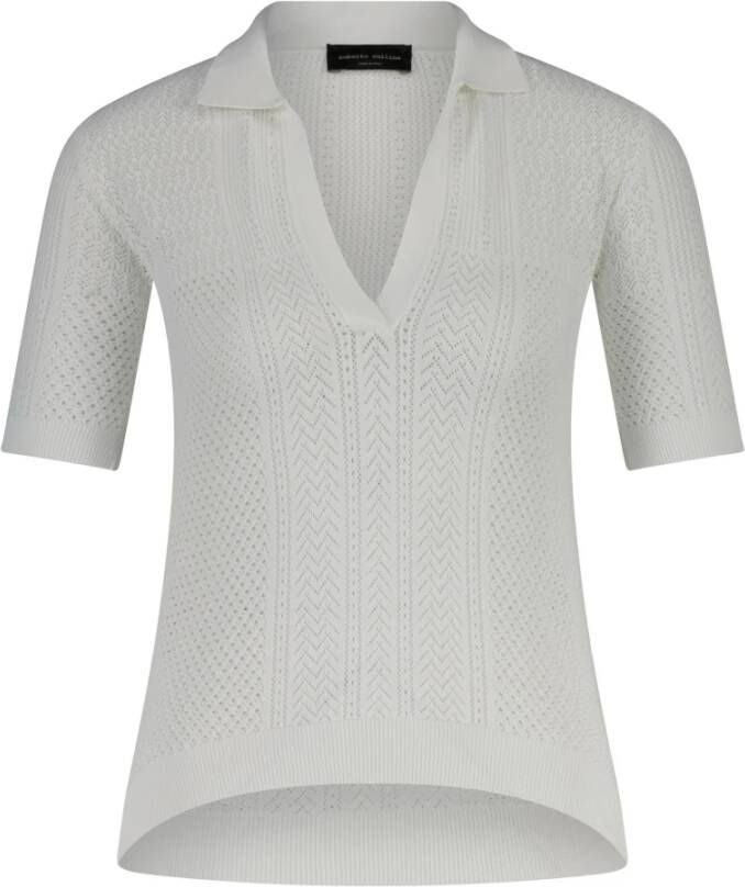 Roberto Collina Polo Shirt White Dames