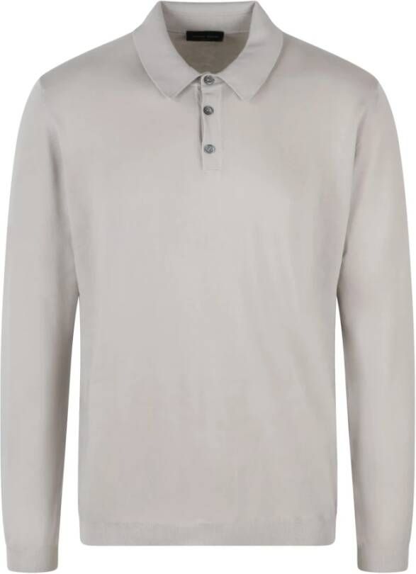 Roberto Collina Polo Shirt Wit Heren