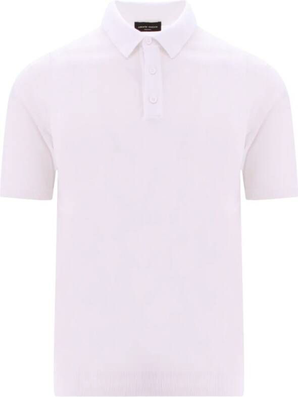 Roberto Collina Polo Shirts White Heren