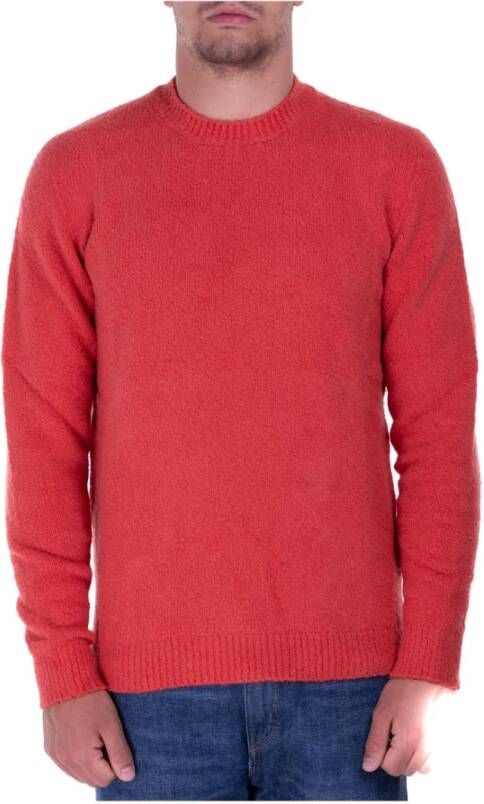 Roberto Cavalli Roberto Collina Sweaters Coral Red Rood Heren