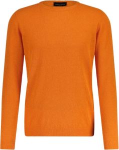 Roberto Collina Round-neck Knitwear Oranje Dames