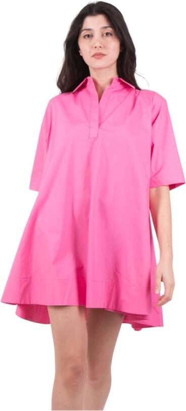 Roberto Collina Short Dresses Roze Dames
