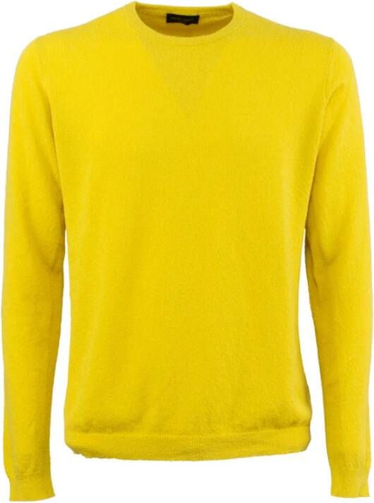 Roberto Collina Sponge shirt met lange mouwen Yellow Heren
