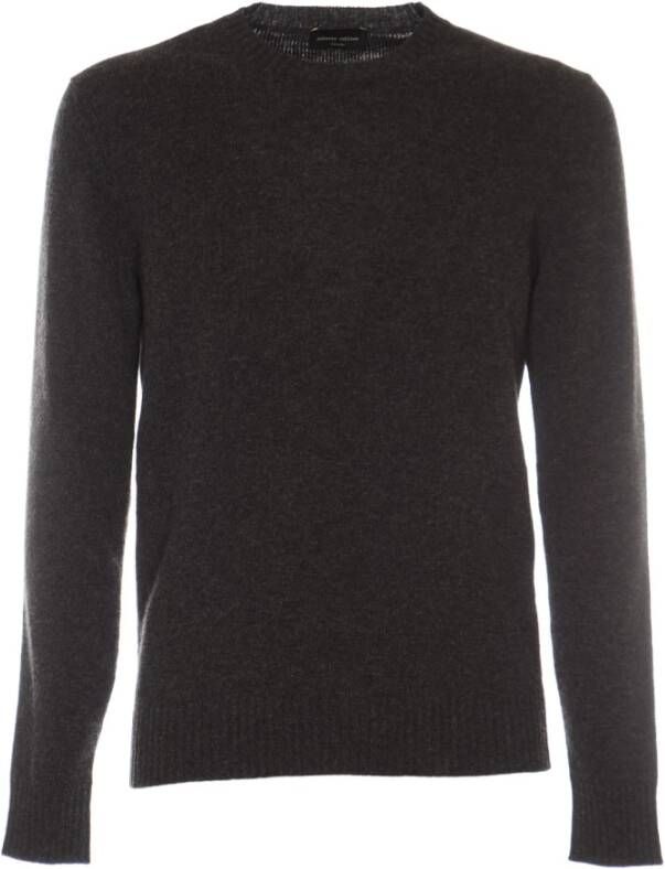 Roberto Collina sweaters antraciet Grijs Heren
