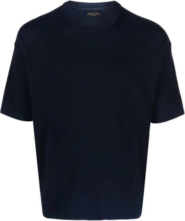 Roberto Collina t-shirt Blauw Heren