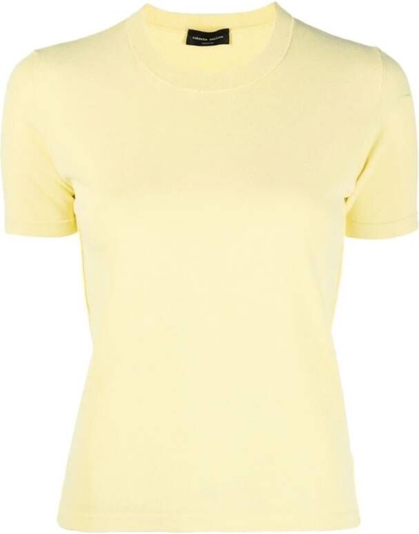 Roberto Collina T-Shirts Yellow Dames