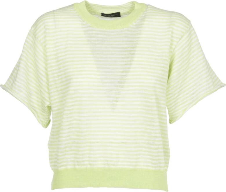 Roberto Collina T-Shirts Groen Dames