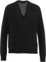 Roberto Collina V-neck Knitwear Zwart Dames - Thumbnail 1