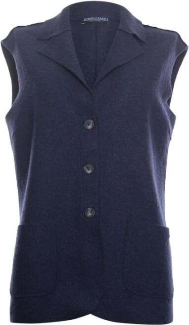 Roberto sarto Bodywarmer gilet van wol 231100 B799 Zwart Dames