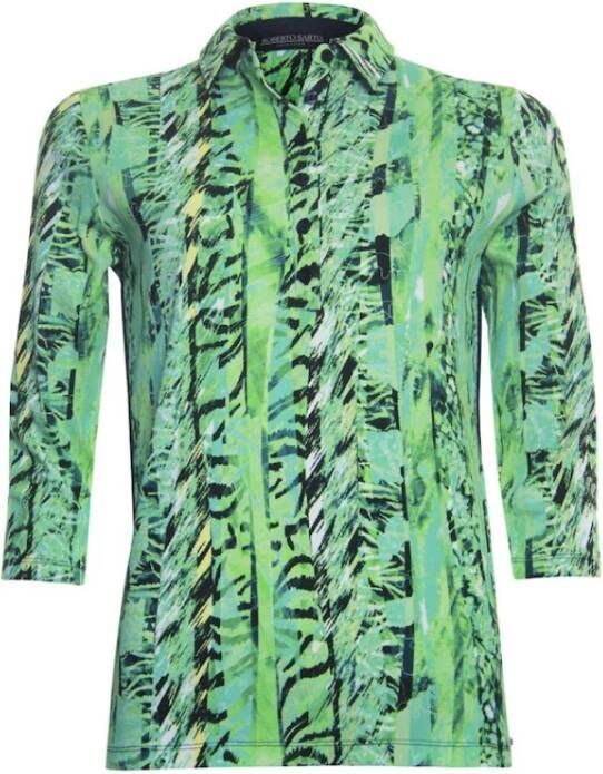 Roberto sarto shirt 311164 D1632 Groen Dames