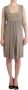 Roccobarocco Beige Studs Knielengte Etui Jurk Beige Dames - Thumbnail 1